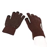 Guantes De Ciclismo Guantes De Invierno Guantes De Pantalla Táctil De Punto Hombres Mujeres Guantes Cálidos Con Puños Elásticos Deportes Al Aire Libre(Bruin)
