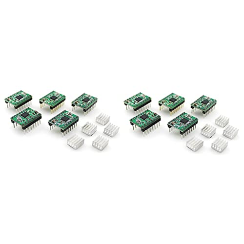 Baluue 10pcs Ender Plus Printer Stepper Driver Module Heat Sink Simple Step Direction Control