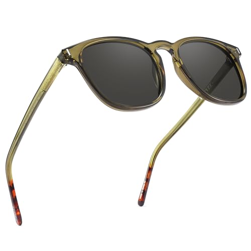 PRIVEL XXL Polarized Square Round Sunglasses for Men