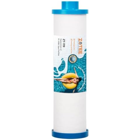 ZOTEE Filbur FC-3128 Spa Filter Disposable Hot Tub Filter with Garden Hose Adapter, Replacement for PPS2100, Darlly PP6903,1 Pack Cover