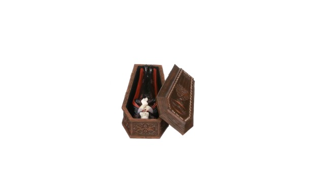 Amazon.com: Design Toscano WU73309 吸血鬼棺材吸血鬼3 件式雕像組,8