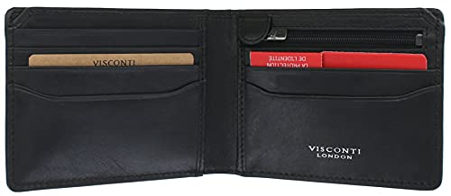 Portefeuille anti-piratage Visconti Enzo Girard ENZ78 en cuir noir