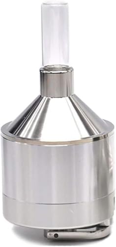 31h3Dqc bQL. SL500 Charlie's Rocket Metal Herb Grinfer Powder Grinder Hand Mill Funnel with Snuff Glass Bottle Herb Storage