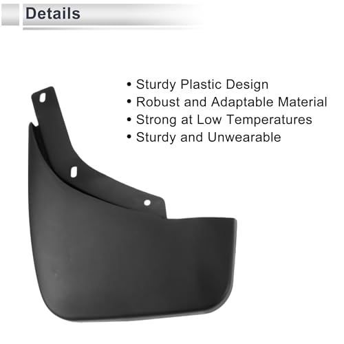 Image of X AUTOHAUX 1set Front and Rear Mud Flaps Splash Guards Mud Guards for Audi Q7 2006-2015 W /Mount Accessories