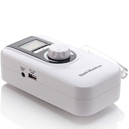 Miss Sweet RPM35000 Professional Rechargeable Portable Nail Drill Acrylic Nail Machine Electric Nail File for Acrylic (White)