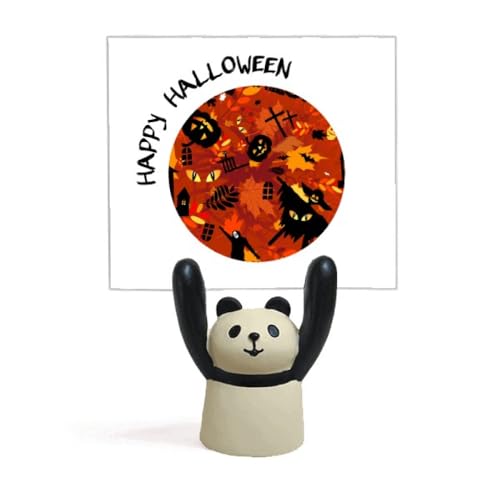 Support pour mémos d'Halloween panda pour décoration table