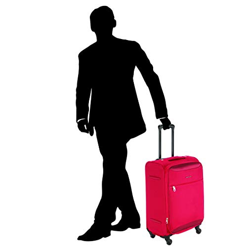 Image of American Tourister Kamiliant Zaka Polyester 56 cms Maroon Softsided Cabin Luggage (KAM ZAKA SP 56 cm - Maroon)