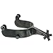Kelly Silver Star Bull Rider Blue Steeled Rodeo Spurs - Black