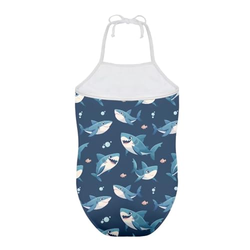 Image of Girls One Piece Swimsuit Beach Bathing Suit Toddler Floral Halter Straps Swimwear for 1-10 Years