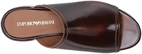 Emporio Armani Women's Open Toe Slide Mule, Brown, 38 Medium EU (8 US) | Image 4