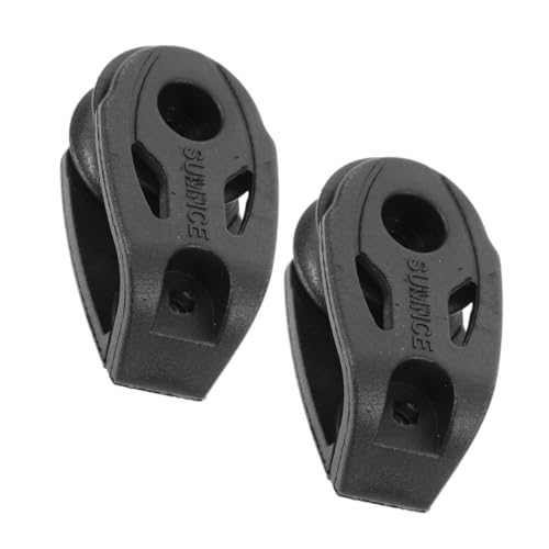 BESPORTBLE 2pcs Nylon Pulley Rope Clamp for Block and Tackle Kayak Stabilizer Kit Sailing Hardware