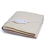 Expressions Electric Bed Warmer - Electric Under Blanket - Single Bed Size (150cms x 80cms) with 3 Heat Settings & Dual Safety Feature with Over Heat Protection - Color: Skin Brown