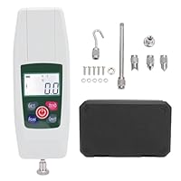 Telituny Digitale Kraftmessgerät, Hochpräzises Push-Pull-Messgerät 100N/10kg Kapazität, Digitales Kraftmesser mit peaks-Hold, 4 Einheiten Umrechnung, für Industrie Labor Qualitätskontrolle