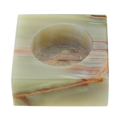 Portavelas creativo de mármol, moderno soporte para velas de mesa, tarro de jade para decoración del hogar