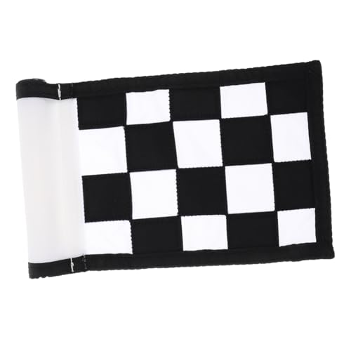 KOMBIUDA Practical Checkered Flag Portable Training Golf Flag Detachable Practicing Grid Course Supplies