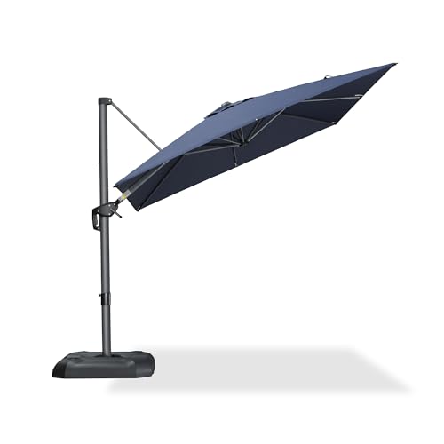 Purple Leaf 8 ft Cantilever Patio Umbrella