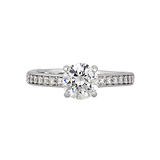 SWAROVSKI Attract Round Silver-Tone Ring Size 6 5032920