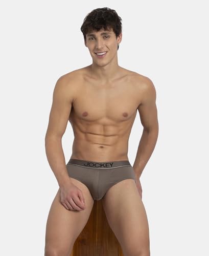 Image of Jockey 8037 Men's Super Combed Cotton Solid Brief with Ultrasoft Waistband