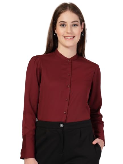 style quotient Women Solid Navy Regular Formal Shirt-picture-11