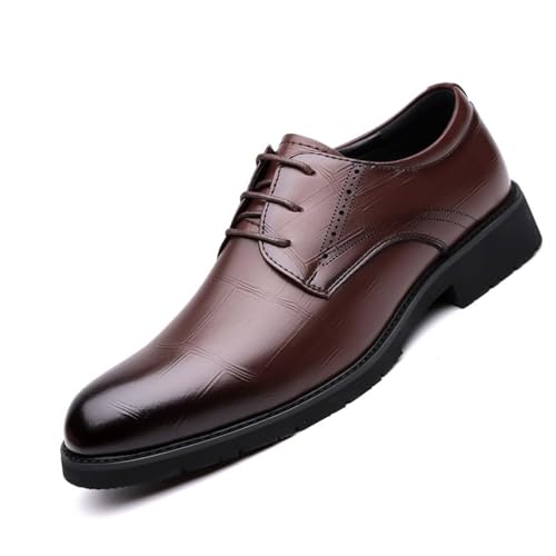 Men’s Business Tuxedo Dress Shoes for Men, Pointed Toe Lace-up Comfort Brogue Oxfords Casual Business Work Dress Shoes