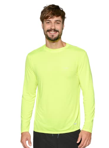 Wave Runner Swim Shirts For Men Uv Sun Protective Rash Guard Workout Shirts Quick Dry Outdoor Shirt For Fishing, Running, Jogging (Xx-Large, Neon Yellow) #TOP13