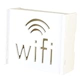 Gran capacidad, almacena fácilmente enrutadores, cables, enchufes, etc., para que su habitación se vea más ordenada. No incluye enrutador