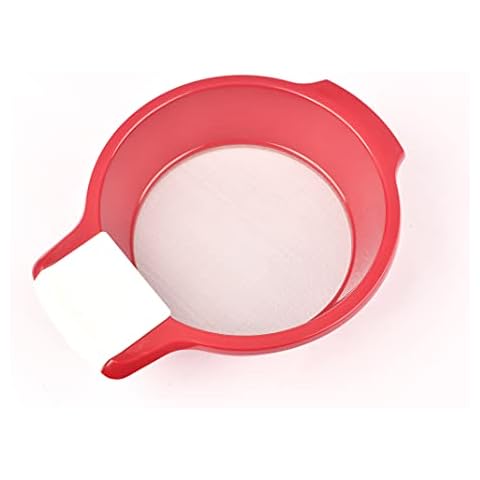 Mini manual flour sieve/juice filter/Sifting Pan Fine Mesh Strainer/Flour Sieve/Icing and Sugar Sifter,60 mesh 6.7 inch Cover