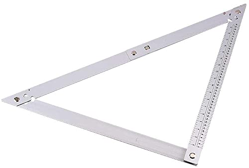 Unibos 24" Professional Builders Folding Angle Floor Measuring Square Ruler Aluminium