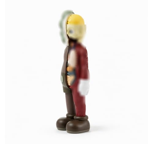 8-Inch Decorative Art Figure Modern PVC Collectible Sculpture with X-Eye Design Creative Kitchen Office Home Decor for Shelves Desks Living Room and Art Lovers