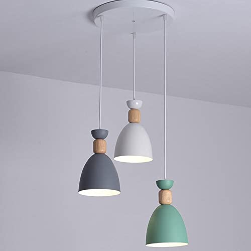 Postmodern minimalist suspension avec 3 lampes suspendues réglables 100 cm