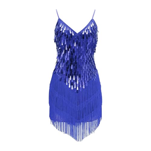 Mädchen Tanzkleid mit Pailletten, atmungsaktiv, weich, glitzernd, ärmellos, Trägerkleider, Teenager, Kinder, Mädchen, leicht, bequem, Tanzröcke,...