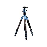 MeFOTO Classic Carbon Fiber Globetrotter Travel Tripod/Monopod Kit - Blue (C2350Q2B)