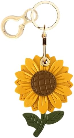 Leather Keychain Holder Case Compatible With Apple AirTag, Cute