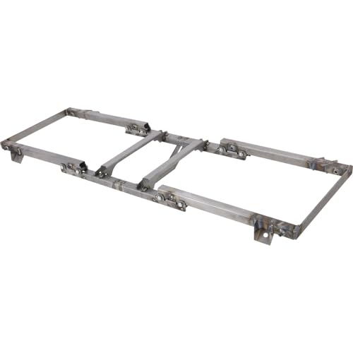 Speedway Motors 1973-1980 Chevy C10 Squarebody Truck Bolt-In Bucket Seat and Console Mount Kit, Steel Bracket for Low/No Hump Floors, Mounting Hardware Included