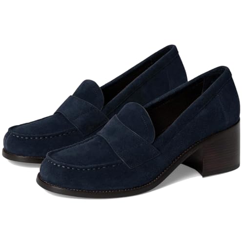 Image of SHODENSE Women Vintage Chunky Heel Loafers Pumps Platform Round Closed Toe Oxford Shoes Burnished Patent Matte Suede Slip On Dress Loafer Block Stacked Heels Office Formal Work Business 4-11 M US