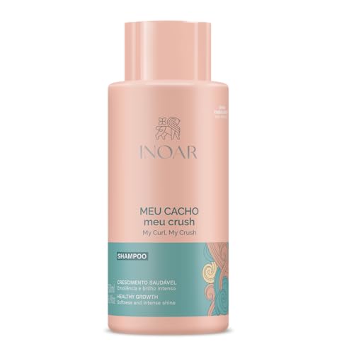 Inoar, Meu Cacho Meu Crush, Shampoo, Limpeza Suave, Hidratação e Definição para Todos os Tipos de Cachos - 500g