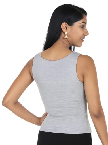 Image of DChica Essentials Women's Padded Tank Top, Soft & Supportive Fit, Seamless Non-Wired Cami Bra, Comfortable Stretch Fabric, Innerwear for Women
