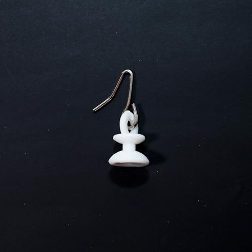 Image of Plastic Runner for C Channel /Curtain Track with Metallic Hooks (100)
