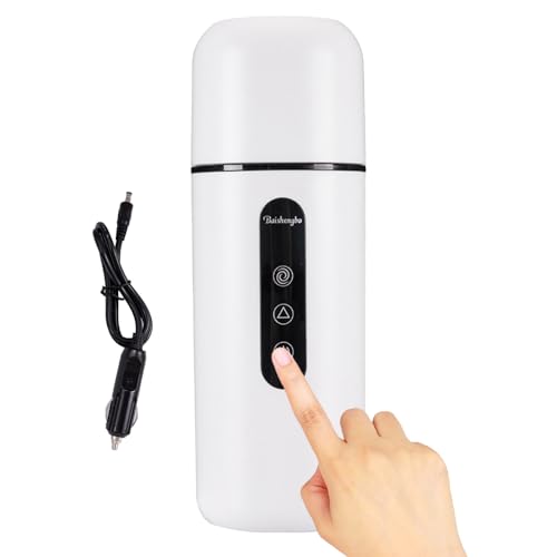 Hervidores automóvil 420 ml, hervidor viaje vehículos - Agitación automática calentamiento rápido 12 V y 24 V Hervidorautomóvil, automóvil temperatura constante 420 ml| Vaso agitador automático