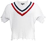 Billy Hotel Madison Heir Ripped Sweater Halloween Costume Cosplay White