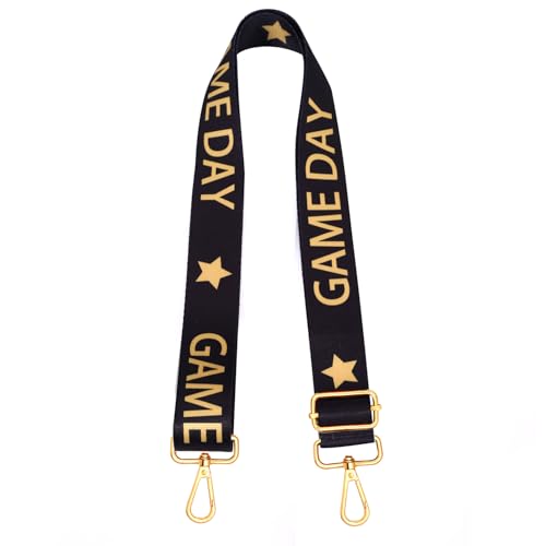 Image of Game Day Purse Strap Replacement Crossbody Wide Shoulder Strap Star Football Strap for Stadium Approved Clear Bag