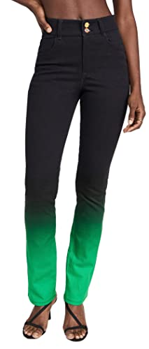 BruceGlen Womens Printed Flare Jean, Central Park Gradient, 2
