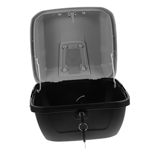 Boîte arrière de rangement grande capacité en ABS et métal pour coffre de moto