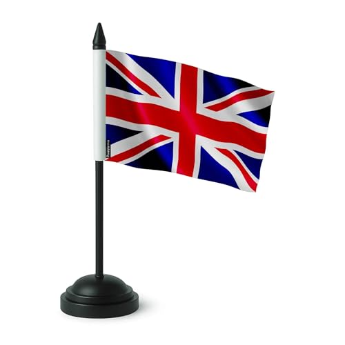 Drapeau de table Royaume-Uni mini pavillon britannique Union Jack en polyester