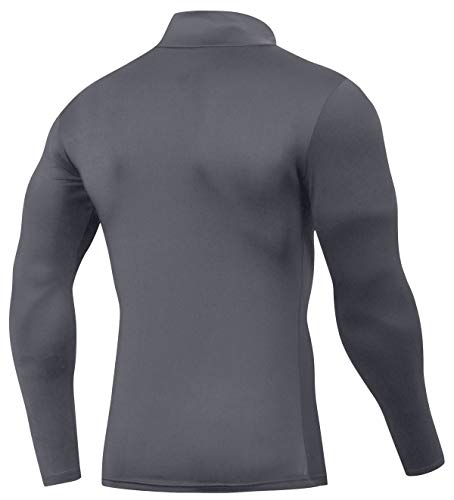 Red Plume Camiseta masculina Cool Dry-Fit com absorção de umidade e desempenho esportivo de manga co