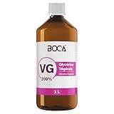 GLYCÉRINE VÉGÉTALE PURE: Flacon de 1L de glycérine végétale 100% pure de qualité cosmétique, idéale comme ingrédient de haute qualité pour les préparations cosmétiques faites maison