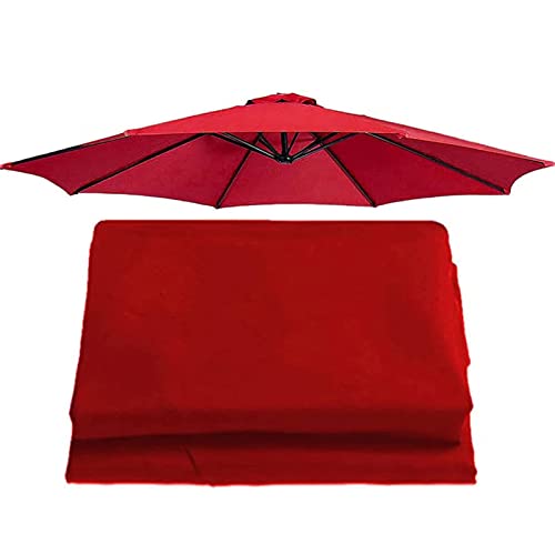 Toile de parasol de rechange blanc beige tissu imperméable anti-UV pour terrasse et piscine