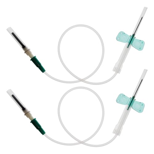 50pcs Butterfly Needles,21G Collection Needle,Sterile Individual Packaging for Laboratories and Pets Veterinary (21G)