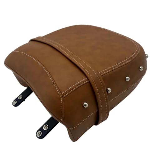 Cojín trasero de cuero marrón para Indian Chieftain, acabado premium de alta durabilidad