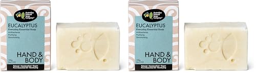 Australian Natural Soap Company Eucalyptus Everyday Soap 100g (Pack of 2)